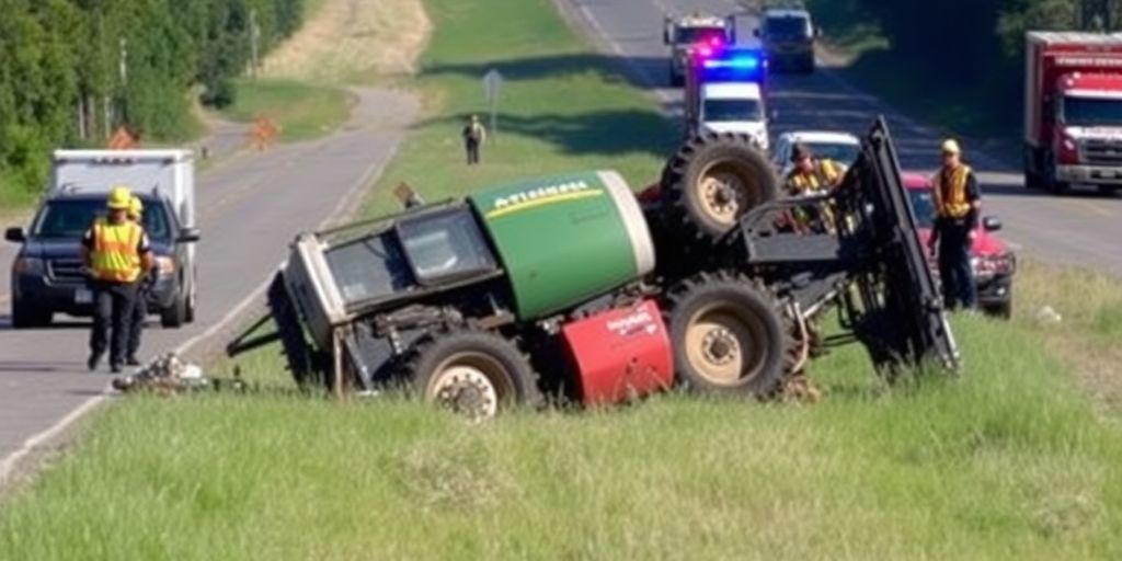 Tractor Overturn Leaves Two Children Seriously Injured